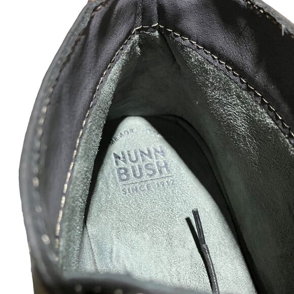 Nunn Bush Men’s 13 Black Leather Lancaster Plain Toe Chukka Boots Lace Up - Picture 8 of 11